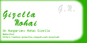 gizella mohai business card